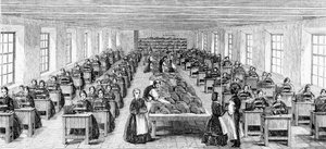 Maskinrummet hos Somervell Brothers, Netherfield, Kendal, illustration fra 